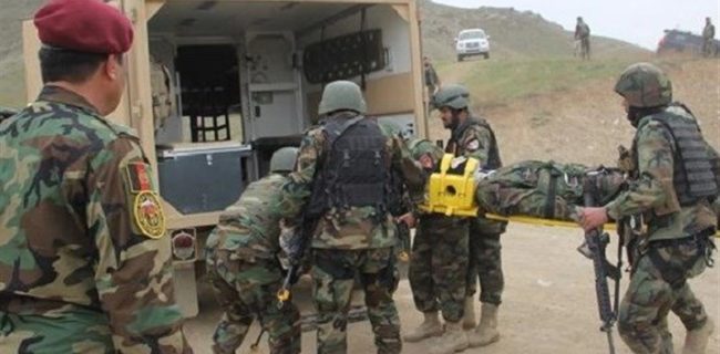 کشته شدن ۱۴ نیروی دولتی افغانستان در حمله طالبان.