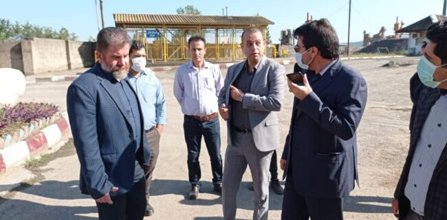 بازدید سرزده سرپرست شهرداری رشت از کارخانه آسفالت شهرداری رشت
