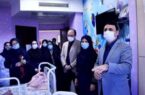 عیادت فرماندار رشت از کودکان مبتلا به سرطان بیمارستان ۱۷ شهریور