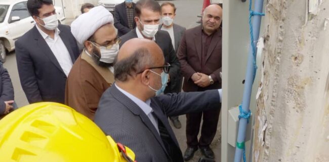 افتتاح پروژه های برق رسانی در شهرستان لنگرود