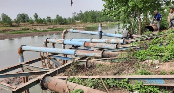 تعمیر و راه اندازی ایستگاه پمپاژه آب کشاورزی محسن آباد کیاشهر