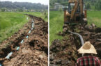 پیشرفت ۵۰ درصدی خط انتقال آب شرب روستای لیالمان شهرستان لاهیجان