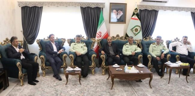دیدار و تجلیل اعضای شورا و شهردار رشت از فرماندهان نیروی انتظامی