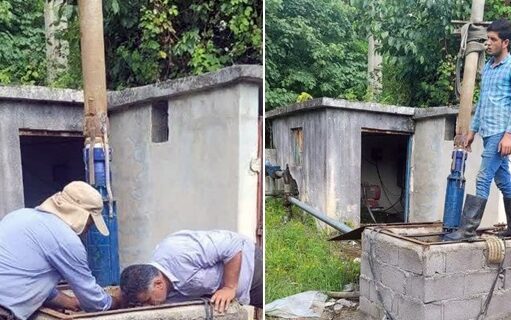رفع ضعف فشار آب شرب ۷۵۰ خانوار بخش شاندرمن شهرستان ماسال