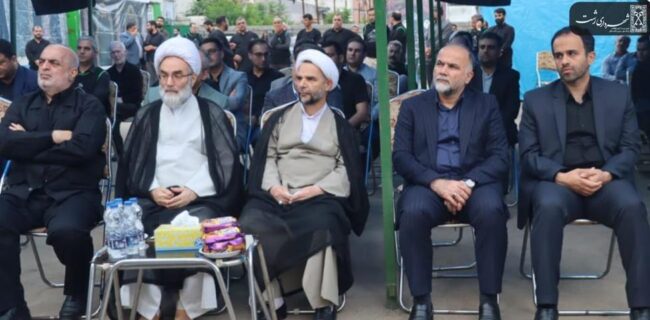 برگزاری مراسم کلنگ زنی احداث حسینیه موکب خدام العتره شهرداری رشت