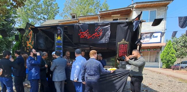 استقبال گسترده مسئولین و شهروندان از برپایی موکب توسط تامین اجتماعی سنگر