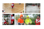 امدادرسانی هلال احمر گیلان در سیلاب آستارا