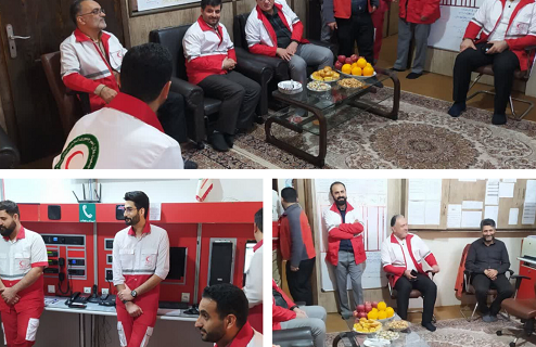 مدیرعامل هلال‌احمر گیلان مهمان شب یلدای نجاتگران