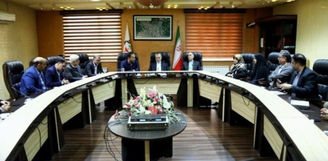 دیدار سرکنسول سابق ایران در آستراخان با رئیس،اعضای شورای اسلامی و شهردار رشت
