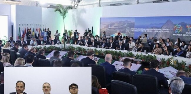 حضور شهردار رشت و شهردار تهران در نشست اقتصادی بریکس برزیل حضور شهردار رشت و شهردار تهران در نشست اقتصادی بریکس برزیل