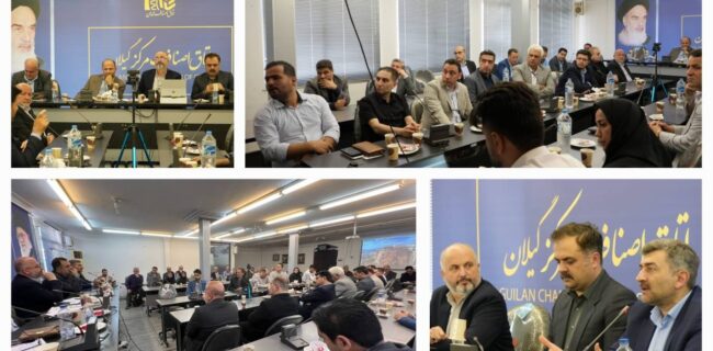 نشست هم‌اندیشی مدیرعامل شرکت توزیع نیروی برق گیلان با رئیس اتاق اصناف استان