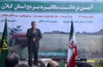 همزمان با نخستین روز مردادماه، آیین برداشت مکانیزه برنج در گیلان برگزار شد