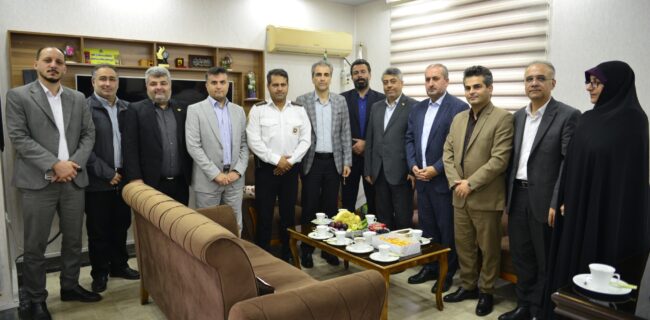 حضور هیئت مدیران ارشد سازمان منطقه آزاد انزلی در بخش خشکبیجار