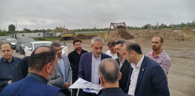 نظارت میدانی مدیرعامل سازمان منطقه آزاد انزلی بر پروژه‌های عمرانی