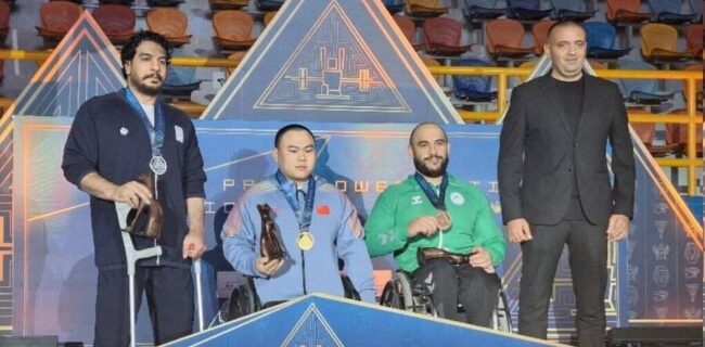 نایب قهرمانی و کسب مدال نقره “محسن بختیار” ملی پوش پاراوزنه برداری در مسابقات جهانی مصر