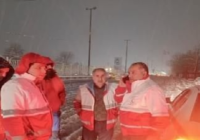 امدادرسانی به بیش از ۱۰۰۰خودرو گرفتار در برف