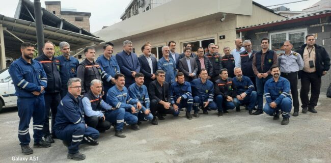 تقدیر از سیمبانان و مأموران تشخیص توزیع برق گیلان با حضور مدیرعامل توانیر