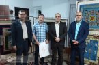 دیدار مدیران تامین اجتماعی و بهزیستی گیلان با هنرمند برجسته بازنشسته ناشنوا